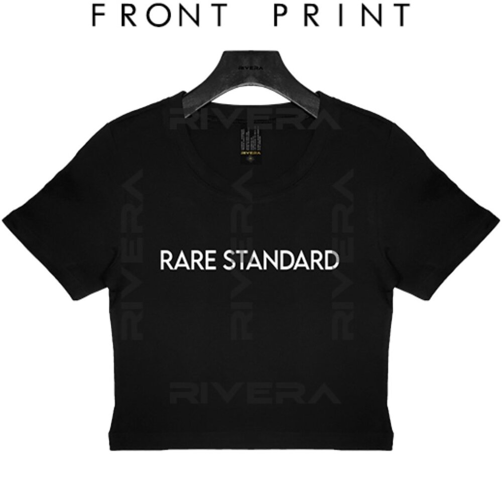 RARE STANDARD Baby Tee Crop Tee Y2K Aesthetic, 90s Vintage Style, Minimal Tee